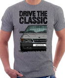 Drive The Classic Saab 9000 Early Model. T-shirt in Heather Grey Colour