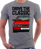 Drive The Classic Saab 9000 Late Model. T-shirt in Heather Grey Colour