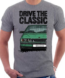 Drive The Classic Saab 9000 Late Model. T-shirt in Heather Grey Colour