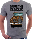 Drive The Classic Saab 96 1960 Model. T-shirt in Heather Grey Colour