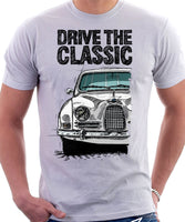 Drive The Classic Saab 96 1960 Model. T-shirt in White Colour