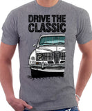 Drive The Classic Saab 96 1964 Model. T-shirt in Heather Grey Colour