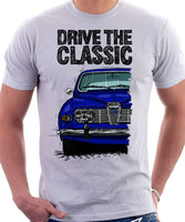 Drive The Classic Saab 96 1969 Model. T-shirt in White Colour