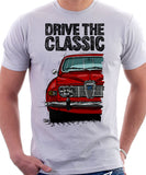 Drive The Classic Saab 96 1969 Model. T-shirt in White Colour