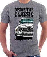 Drive The Classic Saab 96 1974 Model. T-shirt in Heather Grey Colour