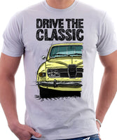 Drive The Classic Saab 96 1974 Model. T-shirt in White Colour