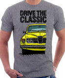 Drive The Classic Saab 96 1978 Model. T-shirt in Heather Grey Colour