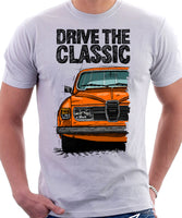 Drive The Classic Saab 96 1978 Model. T-shirt in White Colour