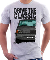 Drive The Classic Fiat Panda Early Model. T-shirt in White Colour