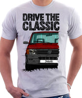 Drive The Classic Fiat Panda Latest Model. T-shirt in White Colour