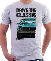 Drive The Classic Lada Niva Late Model. T-shirt in White Color