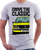 Drive The Classic Opel Ascona B Early Model. T-shirt in White Colour