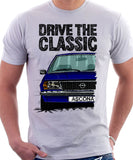 Drive The Classic Opel Ascona B Early Model. T-shirt in White Colour