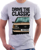 Drive The Classic Opel Ascona B Late Model. T-shirt in White Colour