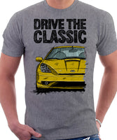 Drive The Classic Toyota Celica 7 Generation Facelift Model. T-shirt in Heather Grey Colour