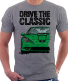 Drive The Classic Toyota Celica 7 Generation Prefacelift Model. T-shirt in Heather Grey Colour