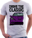 Drive The Classic Toyota Celica 7 Generation Prefacelift Model. T-shirt in White Colour