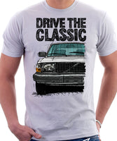 Drive The Classic Volvo 240 Early 80s Model. T-shirt in White Colour