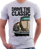 Drive The Classic VW Type 1 Beetle 60's Model . T-shirt in White Colour