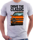 Drive The Classic VW Golf Mk3 Colour Grille. T-shirt in White Color.