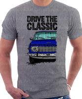 Drive The Classic Wartburg 353. T-shirt in Heather Grey Colour