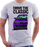 Drive The Classic Mitsubishi Lancer Evolution 1&2. T-shirt in White Colour
