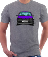 Fiat Cinquecento. T-shirt in Heather Grey Colour