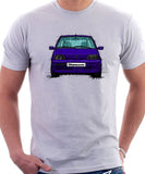 Fiat Cinquecento Sporting. T-shirt in White Colour