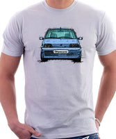 Fiat Cinquecento Sporting. T-shirt in White Colour