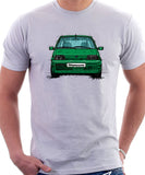 Fiat Cinquecento Sporting. T-shirt in White Colour