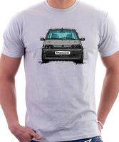 Fiat Cinquecento. T-shirt in White Colour