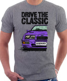 Drive The Classic Ford Sierra MK1 RS. T-shirt in Heather Grey Colour