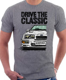 Drive The Classic Ford Sierra MK1 RS. T-shirt in Heather Grey Colour
