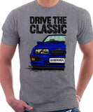 Drive The Classic Ford Sierra MK1 RS 500. T-shirt in Heather Grey Colour