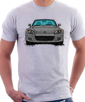 Honda S2000 AP1. T-shirt in White Color.