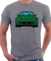 Honda S2000 AP2. T-shirt in Heather Grey Color.