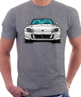 Honda S2000 AP2. T-shirt in Heather Grey Color.