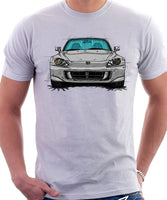 Honda S2000 AP2. T-shirt in White Color.