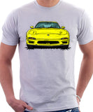 Mazda RX7 FD Early Model. T-shirt in White Color