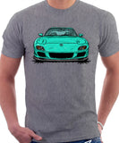 Mazda RX7 FD Late Model. T-shirt in Heather Grey Color