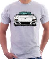 Mazda RX7 FD Late Model. T-shirt in White Color