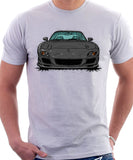 Mazda RX7 FD Late Model. T-shirt in White Color