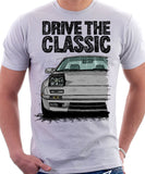 Drive The Classic Mazda RX7 Mk2 Late Model. T-shirt in White Colour