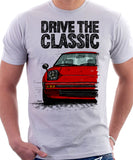 Drive The Classic Mazda RX7 Mk1  Early Model. T-shirt in White Colour