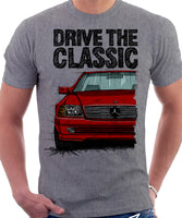Drive The Classic Mercedes R129. T-shirt in Heather Grey Colour