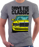 Drive The Classic Mercedes W126 Prefacelift  T-shirt in Heather Grey Colour