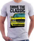 Drive The Classic Mercedes W126 SEC Facelift T-shirt in White Colour