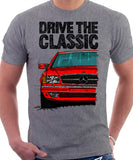 Drive The Classic Mercedes W126 SEC Prefacelift T-shirt in Heather Grey Colour