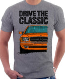 Drive The Classic Mercedes W126 SEC Prefacelift T-shirt in Heather Grey Colour