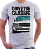 Drive The Classic Mercedes W126 SEC Prefacelift T-shirt in White Colour